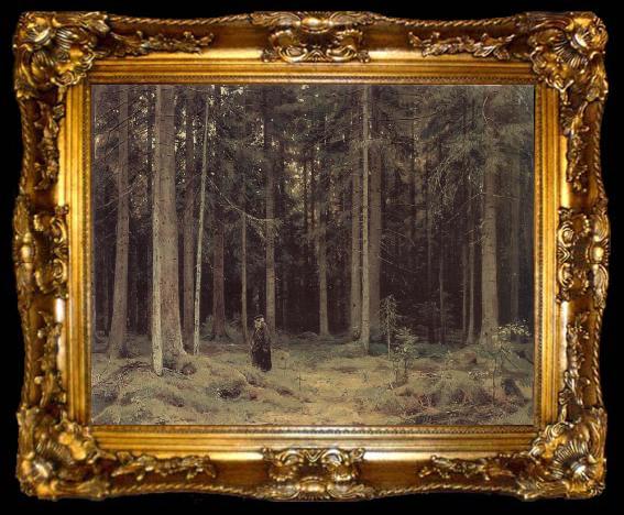 framed  Ivan Shishkin Countess Mordinovas-Forest Peterhof, ta009-2
